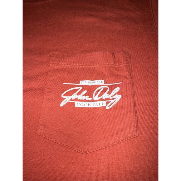 John Daly Rowdy Gentleman Golf Pocket t shirt Tag M Fits Large EUC - Picture 2 of 5